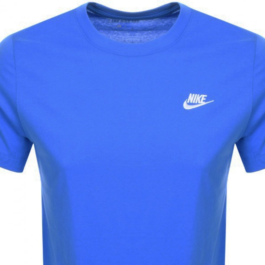 Alternative Image for ProductNike Crew Neck Club T Shirt Blue2